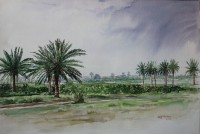 Khilji Naimat, 14 x 21 Inch,  WaterColor on Paper, Landscape Painting, AC-KHN-001